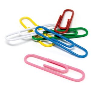 Clips Estándar de Colores en Presentación de 100 Unidades - Alta Calidad para Oficina y Escuela