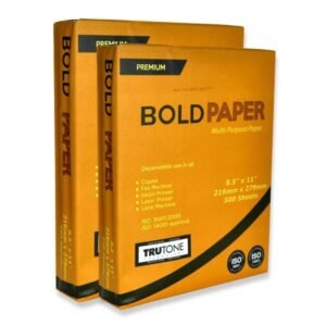 Caja de resmas de papel bond marca bold paper en el salvador