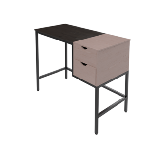 Escritorio para Computadora Xtech con Cajón - Color Marrón con Base Negra