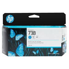 Tinta HP 738 Cian