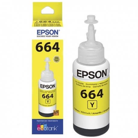Botella de Tinta Amarilla Epson 664