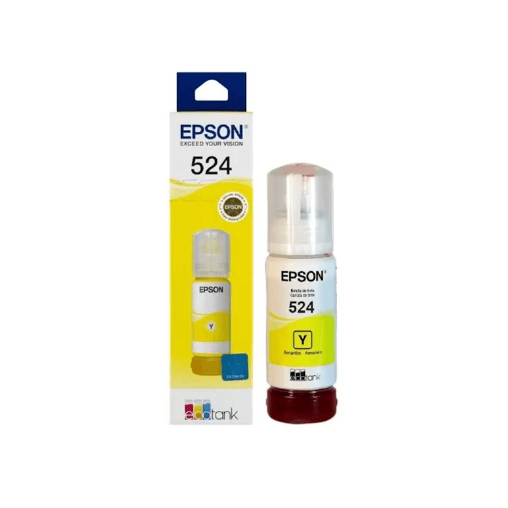 Botella de Tinta Epson T524 Amarilla