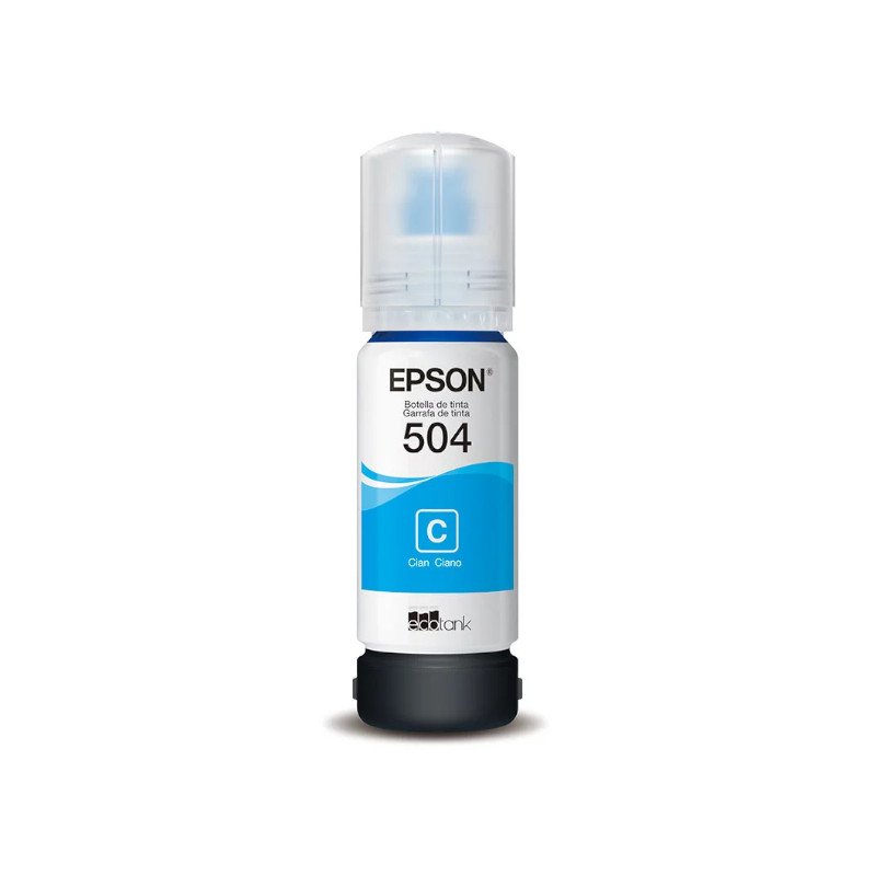 Botella de Tinta Cian Epson T504